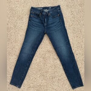 J. Crew dark skinny toothpick jeans for women size 29